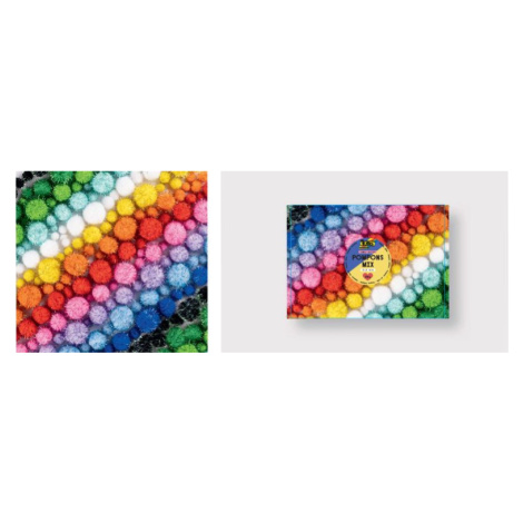 Bambulky, pompony - VELKÝ BOX - 300 g - TŘPYTKY Bringmann - Folia Paper