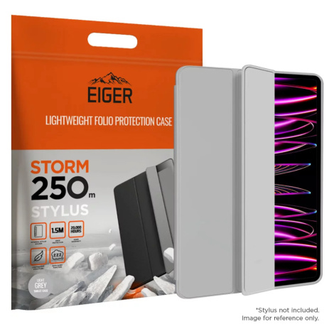 Pouzdro Eiger Storm 250m Stylus Case for Apple iPad Pro 11 (2021) / (2022) in Light Grey (EGSR00 Eiger Glass