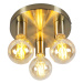 Stropní svítidlo ve stylu Art Deco zlaté kulaté - Facil 3