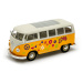 Welly Volkswagen T1 Bus (1963) model 1:24 love and peace oranžový
