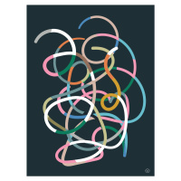 Ilustrace Color Lines, Dan Hobday, (30 x 40 cm)