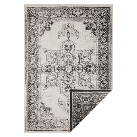 Černo-krémový venkovní koberec NORTHRUGS Borbon, 160 x 230 cm