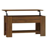 Shumee Konferenční stolek hnědý dub 101 × 49 × 52 cm kompozitní dřevo
