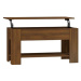 Shumee Konferenční stolek hnědý dub 101 × 49 × 52 cm kompozitní dřevo