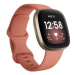 Chytré hodinky Fitbit Versa 3 FB511GLPK / 41 mm / GPS / Pink Clay/Soft Gold Aluminum / ZÁNOVNÍ