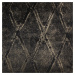 Dekorační vzorovaný závěs s poutky s tunýlkem DOHAT černá 140x260 cm (cena za 1 kus) MyBestHome