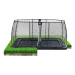 EXIT TOYS Dynamická přízemní trampolína 244 x 427 cm s ochrannou sítí - černá