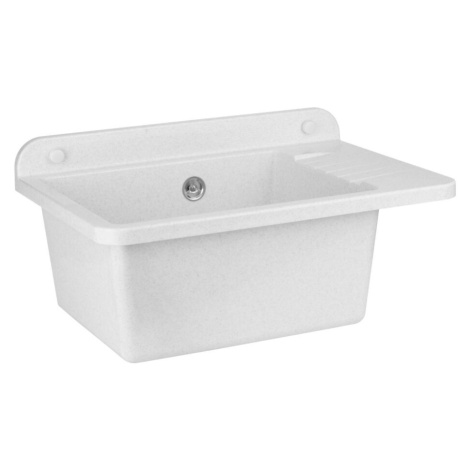 Zelvo Plastová výlevka COMPACT 505 X 345 mm - bílá žula (Zelvo Compact white)