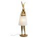 KARE Design Stojací lampa Animal Rabbit zlatá/bílá 150cm