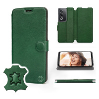 Pouzdro Mobiwear pro Oppo A80 5G Green Leather