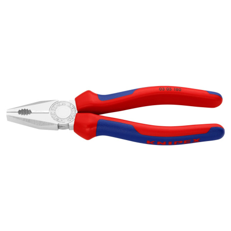 Knipex Kombinované kleště, chromované, vícesložkové návleky, 180 mm