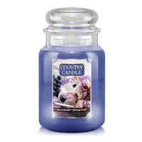 Country Candle Svíčka ve skleněné dóze, Borůvkový krém, 680 g