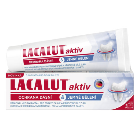 Lacalut Aktiv Ochrana Dásní & Jemné Bělení Zubní Pasta 75 ml