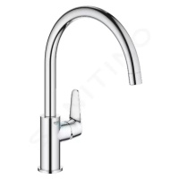 GROHE BauCurve Dřezová baterie, chrom 31536001