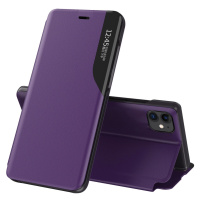 Eco Leather View Case elegantní flipové pouzdro s funkcí stojánku pro iPhone 13 Pro Max fialové