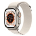 Apple Watch Ultra 49mm titanové pouzdro s hvězdně bílým alpským tahem - Medium