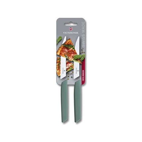 Victorinox Swiss Modern Sada 2 steakových nožů šalvějově zelená