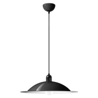 Stilnovo Závěsná lampa LED Stilnovo Lampiatta, Ø 50 cm, černá