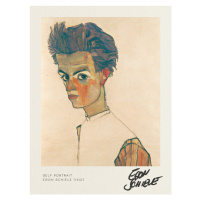 Obrazová reprodukce Self Portrait - Egon Schiele, 30x40 cm