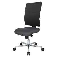 eurokraft pro Kancelářská otočná židle V2, čalouněné opěradlo, černá / antracitová