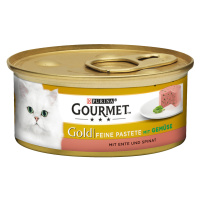 Gourmet Gold jemná paštika 48 x 85 g - kachna & špenát