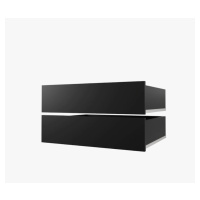 ArtAbiks Šatní skříň PARKIET | 150 x 200 cm barevné provedení: Černé zásuvky