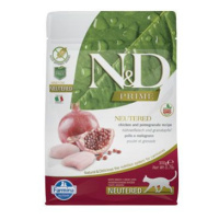 N&D PRIME CAT Neutered Chicken & Pomegranate 300g