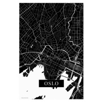 Mapa Oslo black, (26.7 x 40 cm)