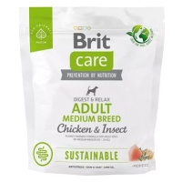 Brit Care Dog Sustainable s kuřecím a hmyzem Adult Medium Breed 1 kg