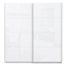 Šatní skříň Stefi - 200x210x61 cm (bílá lesk)