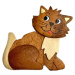 2Kids Toys Dřevěná magnetka velká Kočka
