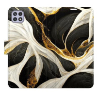 iSaprio flip pouzdro BlackGold Marble pro Samsung Galaxy A22 5G