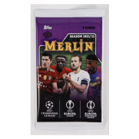 2021-2022 Topps UEFA Champions League Merlin Chrome Hobby Balíček - fotbalové karty