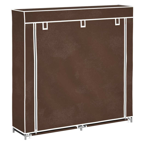 vidaXL Látkový botník s potahem 45 x 150 x 176 cm hnědý