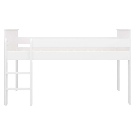 Bílá vyvýšená dětská postel 90x200 cm Alba - Tvilum