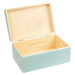 Dřevěná krabička 20x30x14 cm - Modrá