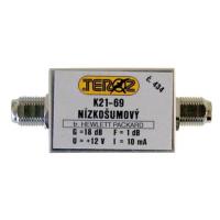 Anténní zesilovač TEROZ 434X, UHF, G20dB, F1,0dB, U98dBµV, F-F