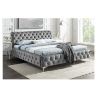 LuxD Designová postel Rococo 160 x 200 cm šedý samet