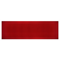 Obklad Ribesalbes Chic Colors rojo bisel 10x30 cm lesk CHICC1404