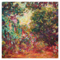 Obrazová reprodukce The Artist's House from the Rose Garden (1922–24), Claude Monet, 40 × 40 cm