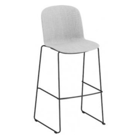 INFINITI - Barová židle RELIEF - celočalouněná s ližinovou podnoží