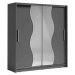 Tempo Kondela Skříň s posuvnými dveřmi BIRGAMO TYP 1 - tmavě šedý grafit + kupón KONDELA10 na ok