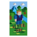 4sleep Dětská osuška 70 × 140 cm, Minecraft zelený