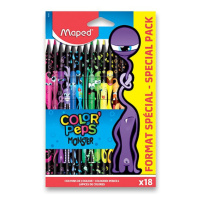 Pastelky MAPED Color´Peps MONSTER - 18 barev