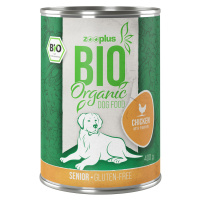 Výhodné balení zooplus Bio Senior 24 x 400 g - bio kuřecí s bio dýní