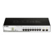 D-Link DGS-1210-08P 10-port Gigabit Smart PoE Switch, 8x GbE PoE+, 2x SFP, PoE 65W, fanless