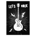 Ilustrace Vector Illustration Lets Rock Music Print, Hase-Hoch-2, 26.7 × 40 cm