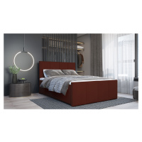 SFAB Kontinentální čalouněná postel MILANO (160x200 cm) Barva látky: Měď (Lincoln 52)