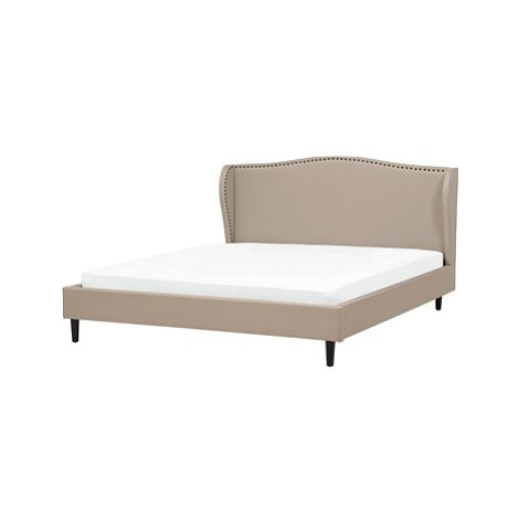 BELIANI postel COLMAR 180 × 200 cm, eko kůže, béžová