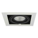 Stropní zápustné bodové svítidlo AZzardo Nova 1 white/black AZ2871 GU10+ADAP111/ES111 1x40/1x50W